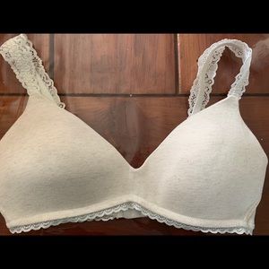 Aerie White wireless bra